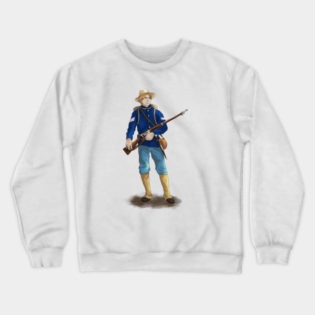 Historic Hetalia USA Crewneck Sweatshirt by Silentrebel